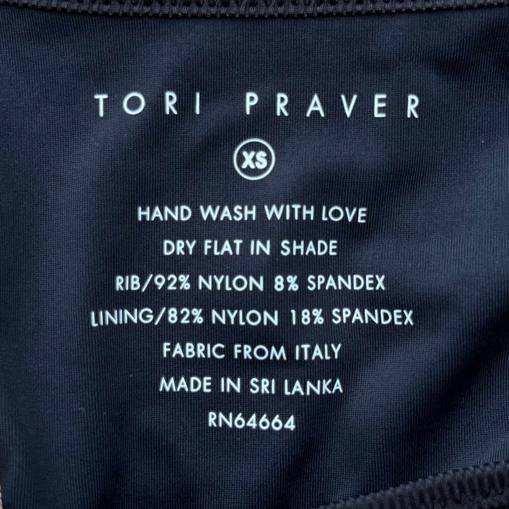 TORI PRAVER MANON BOTTOM Women’s Black Peach Lined Bikini Bottoms sz XS NWT - Picture 3 of 5
